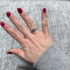Elegant Silver Hug Ring